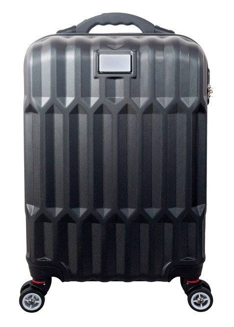 luggage with inset wheels