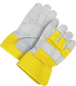 Fitter Glove Split Cowhide Yellow - Unlined