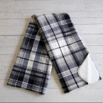 Oversized Classic Plaid Sherpa Throw