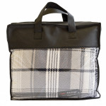 Oversized Classic Plaid Sherpa Throw