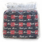 Thank you, Merci Organza  Gift Bag with drawstring ribbon