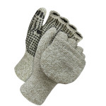 Wool/Acrylic Flip Mitt w/PVC Dots - Lined